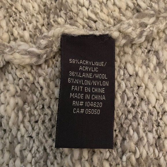 Chunky knit JACOB Connexion sweater zipper detail - Picture 4 of 5